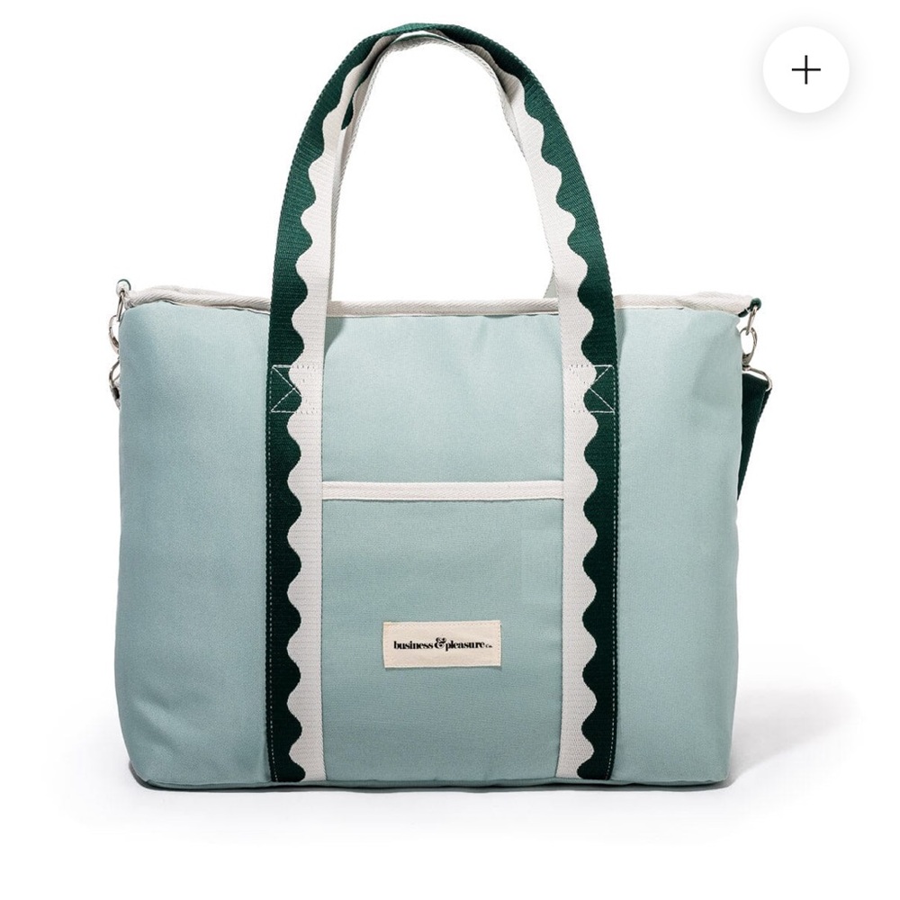 🆕BUSINESS & PLEASURE CO. Cooler Tote Bag in Rivie Green - Picture 3 of 12